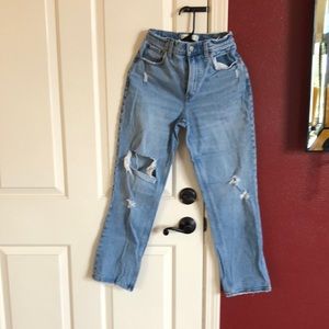Abercrombie & Fitch Curve Love Straight Ultra High Rise Jeans